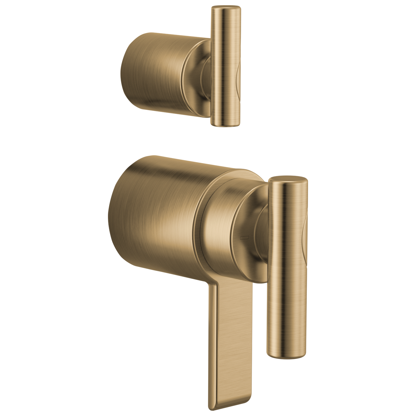 Brizo Roccesco HL75110 TempAssure Thermostatic Valve With Integrated Diverter Lever Handle Kit - Luxe Gold