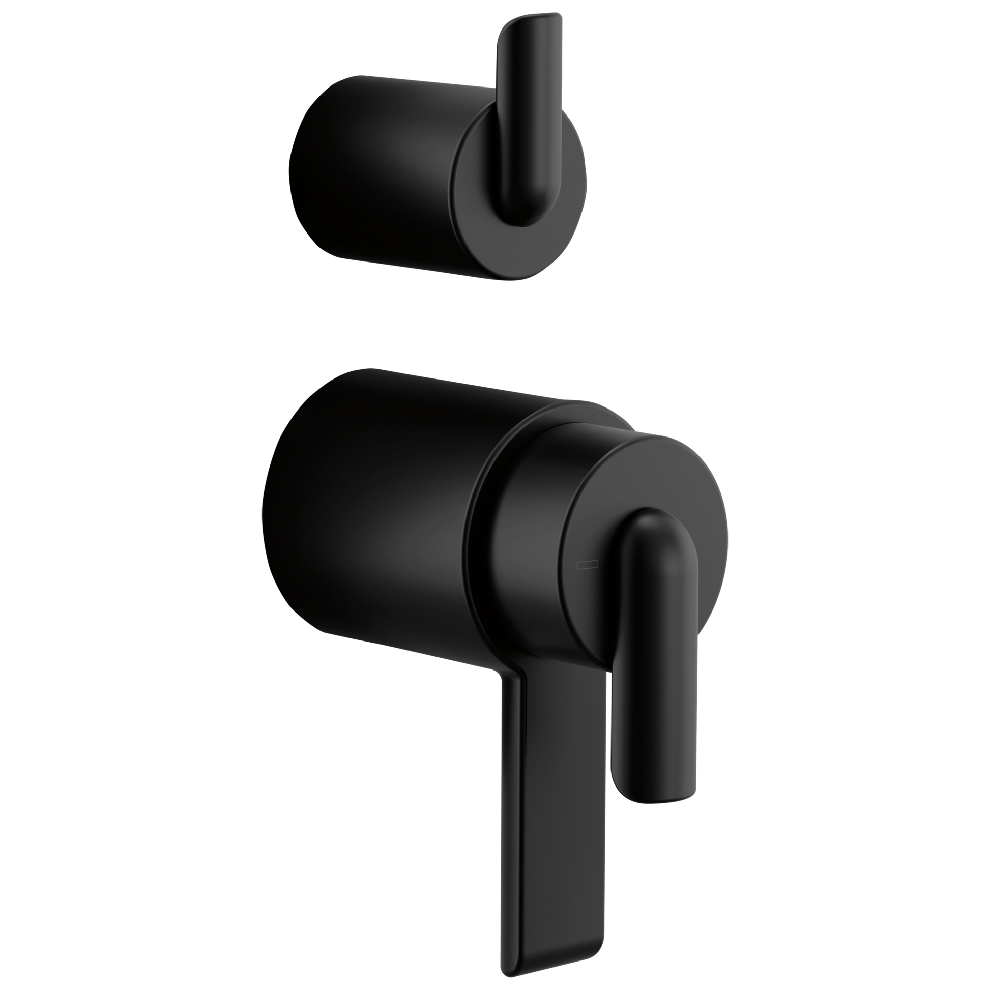 Brizo Roccesco HL75111 TempAssure Thermostatic Valve With Integrated Diverter Bent Lever Handle Kit - Matte Black