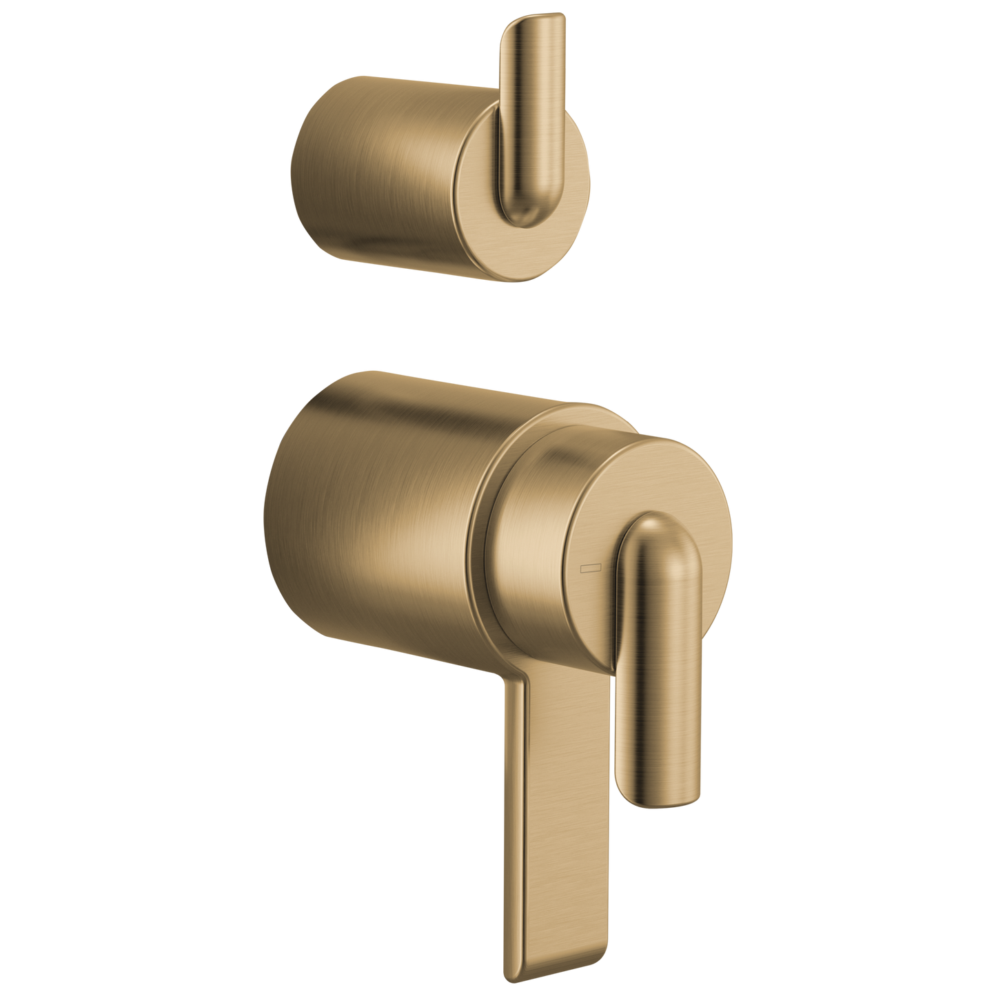 Brizo Roccesco HL75111 TempAssure Thermostatic Valve With Integrated Diverter Bent Lever Handle Kit - Luxe Gold