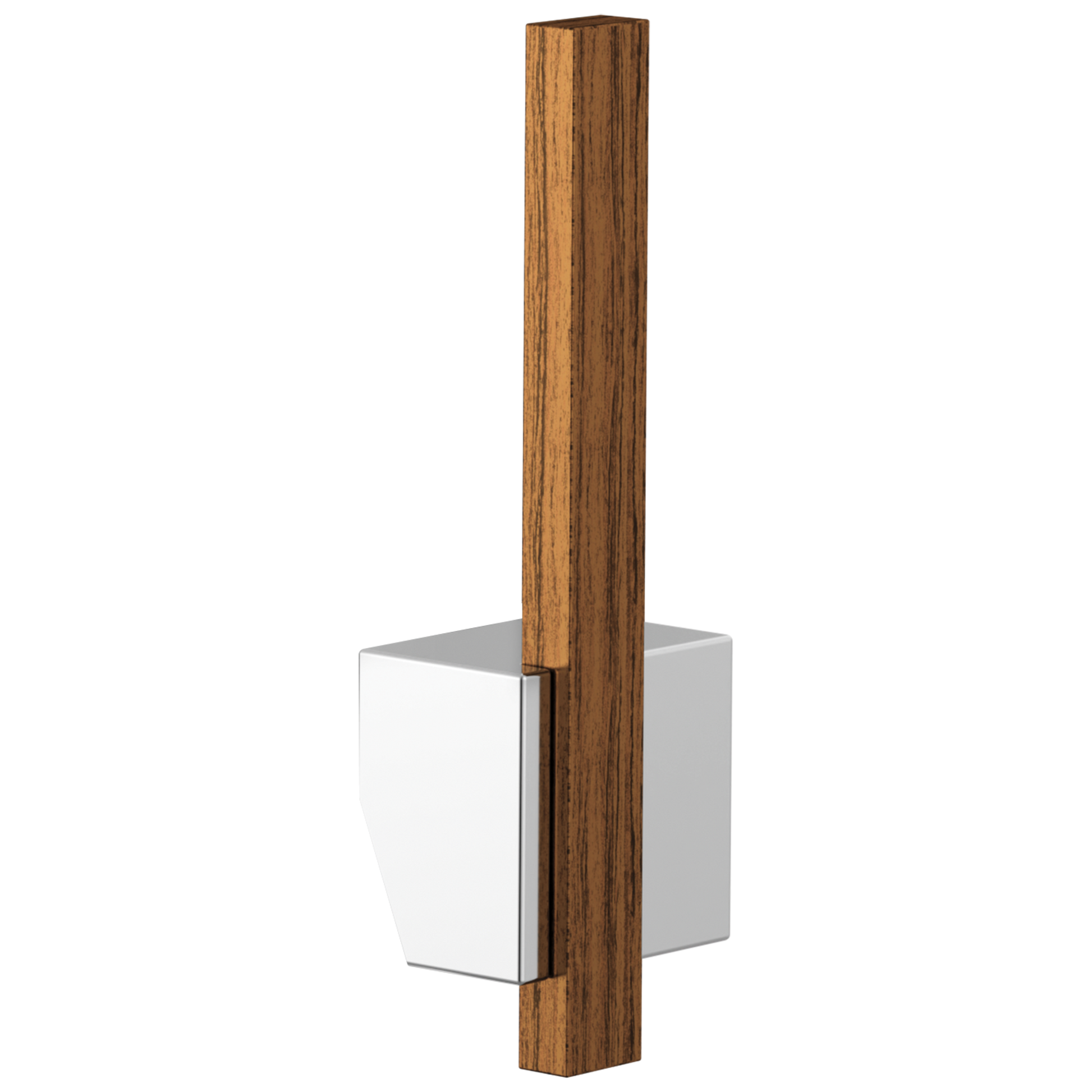 Brizo Frank Lloyd Wright HLK023 Pull-Down Kitchen Faucet Offset Wood Lever Handle Kit​ - Polished Chrome / Teak Wood