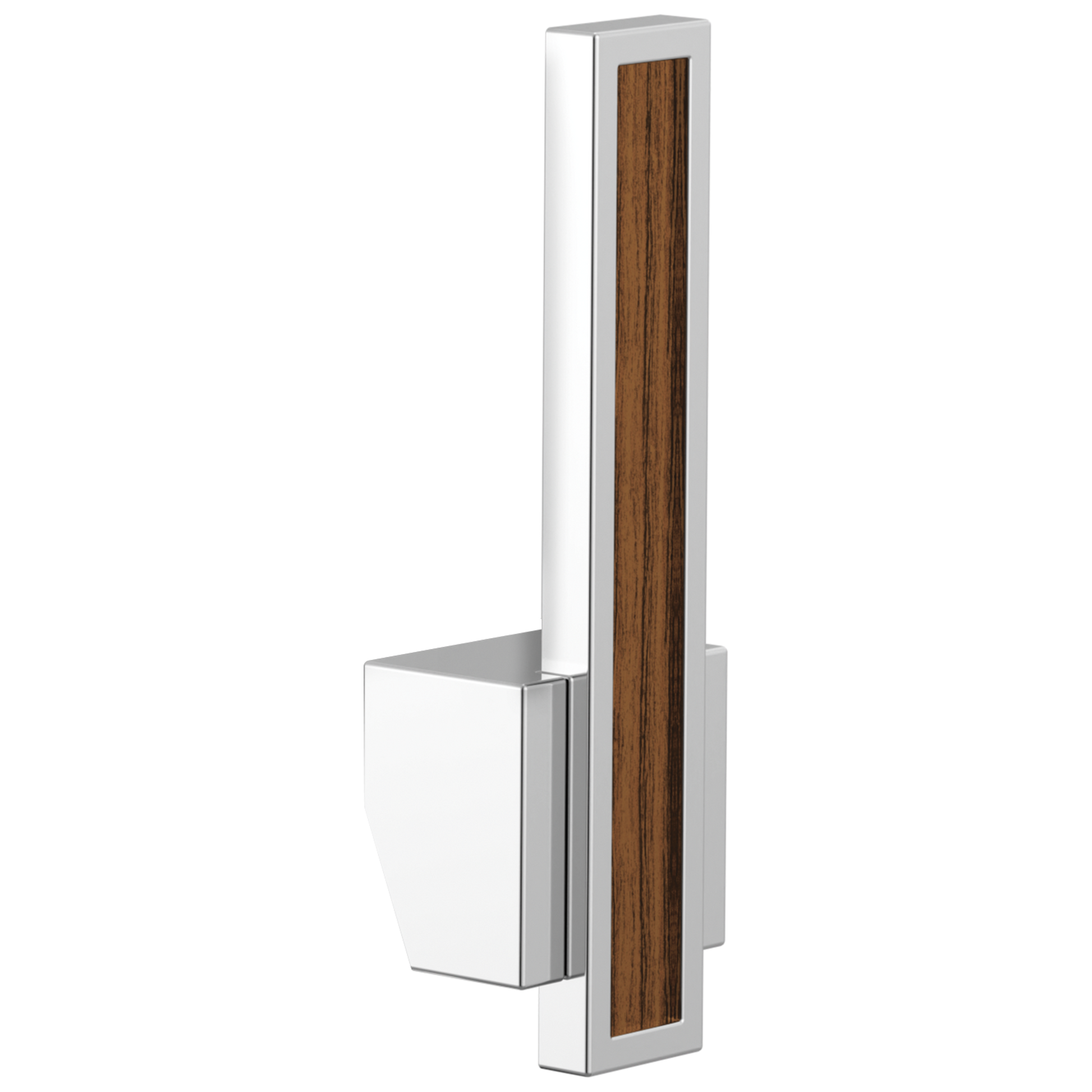 Brizo Frank Lloyd Wright HLK024 Pull-Down Kitchen Faucet Lever with Wood Inlay Handle Kit​ - Polished Chrome / Teak Wood
