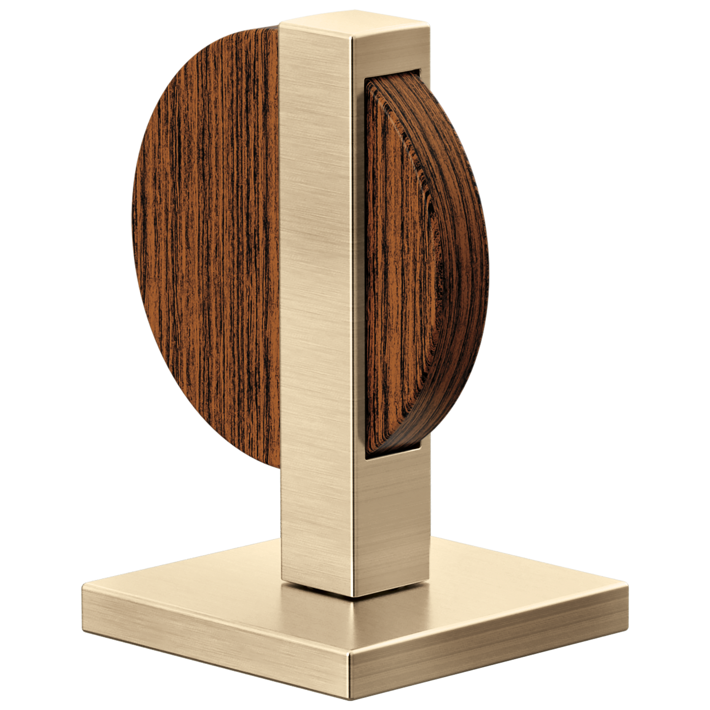 Brizo Frank Lloyd Wright HW5322 Widespread Lavatory Lunar Handle Kit - Luxe Gold / Wood