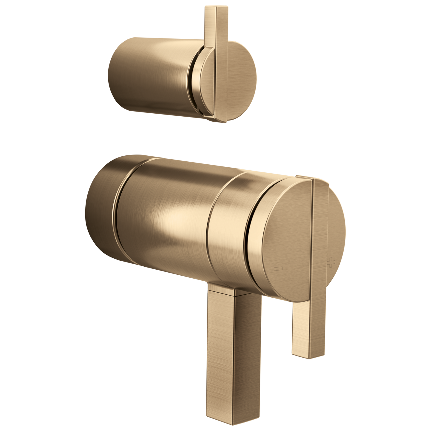 Brizo Frank Lloyd Wright HW7522 TempAssure Thermostatic Valve with Integrated Diverter Trim Lunar Handle Kit - Luxe Gold