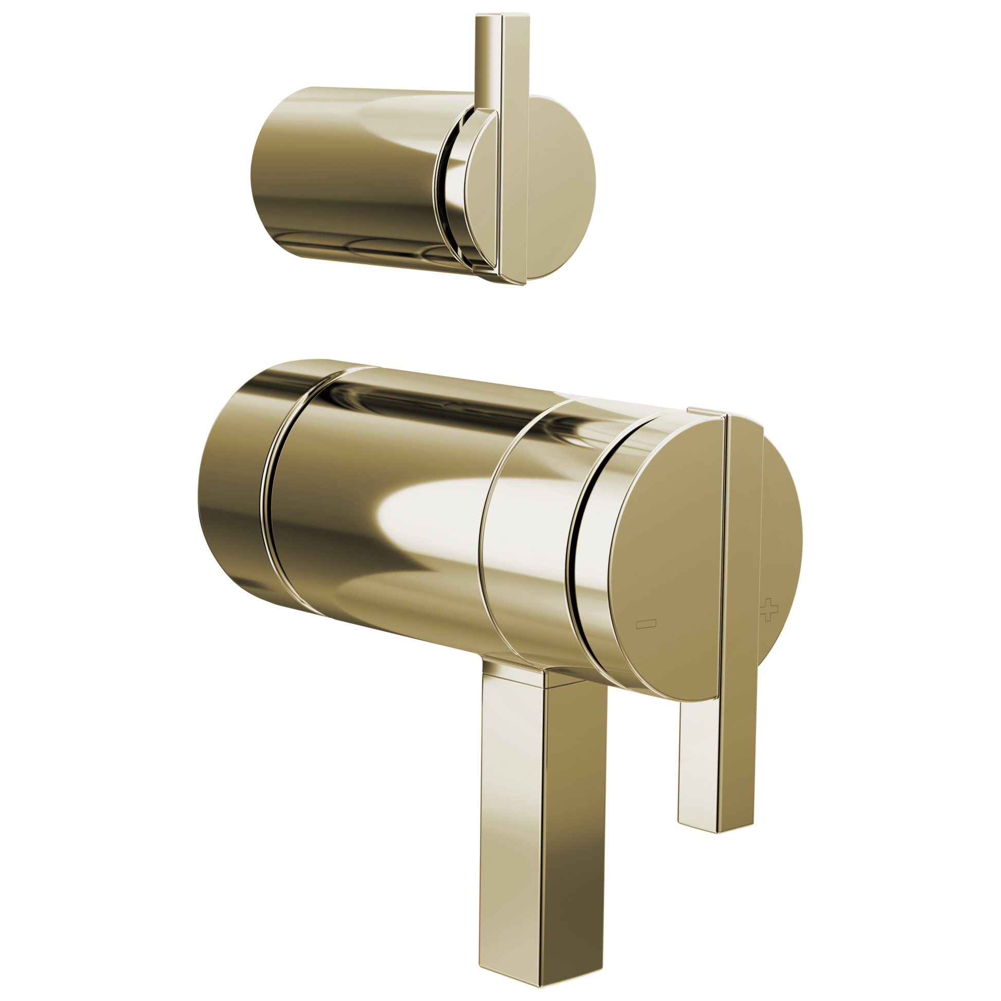 Brizo Frank Lloyd Wright HW7522 TempAssure Thermostatic Valve with Integrated Diverter Trim Lunar Handle Kit - Polished Nickel