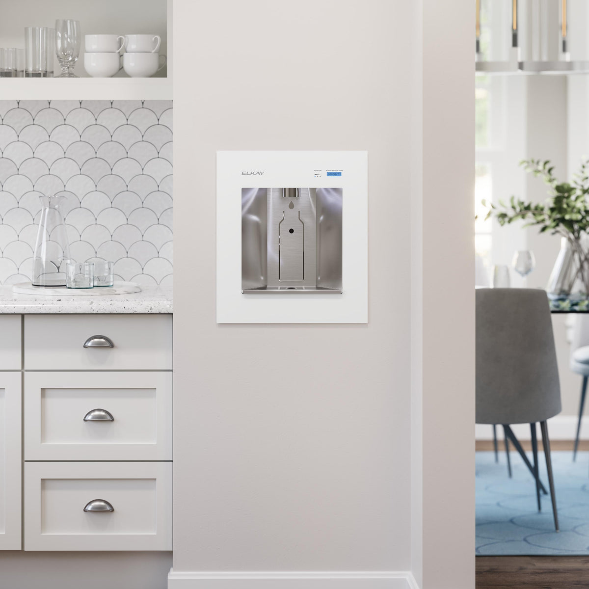 Elkay Liv Filtered and Chilled Water Dispenser Aspen White