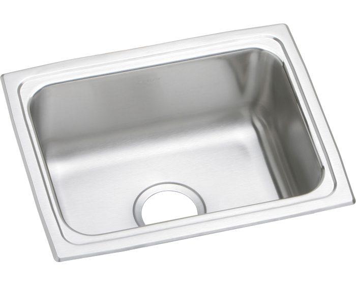 Elkay Lustertone Classic Stainless Steel 19" x 15" x 7-5/8" Single Bowl Drop-in Sink