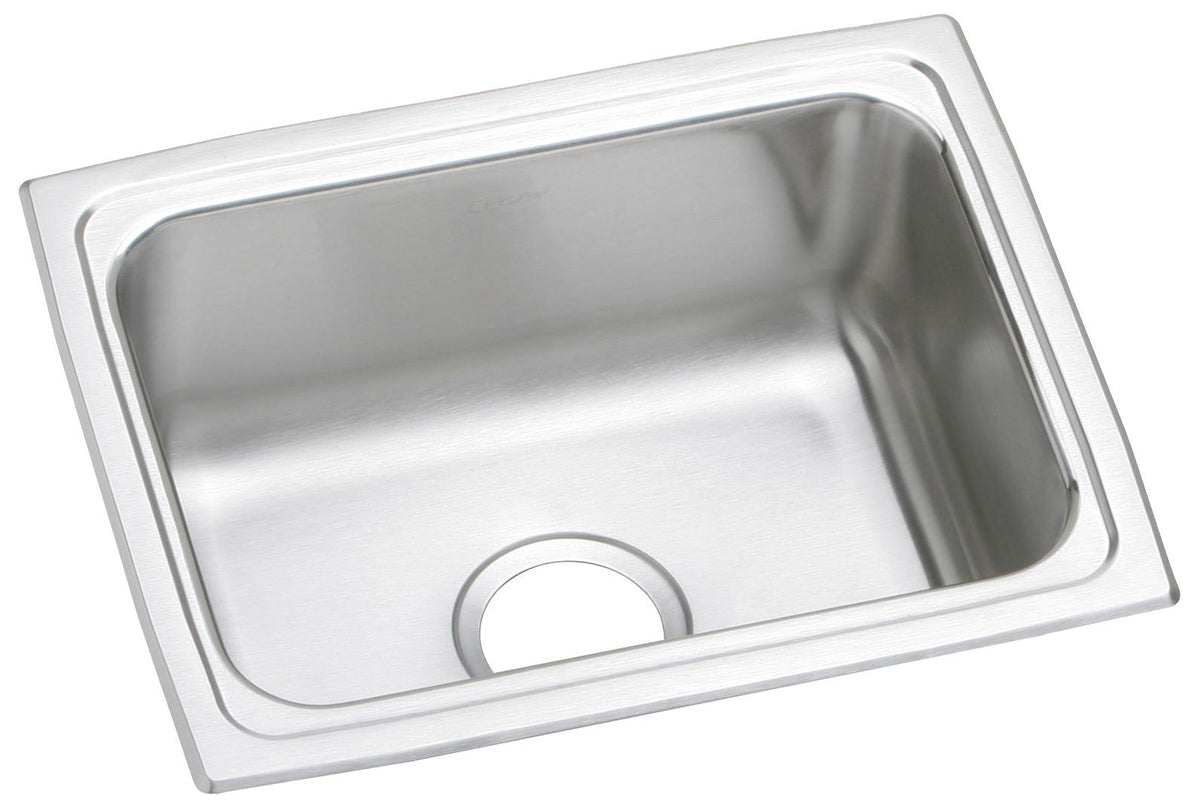 Elkay Lustertone Classic Stainless Steel 25" x 19-1/2" x 7-5/8" Single Bowl Drop-in Sink