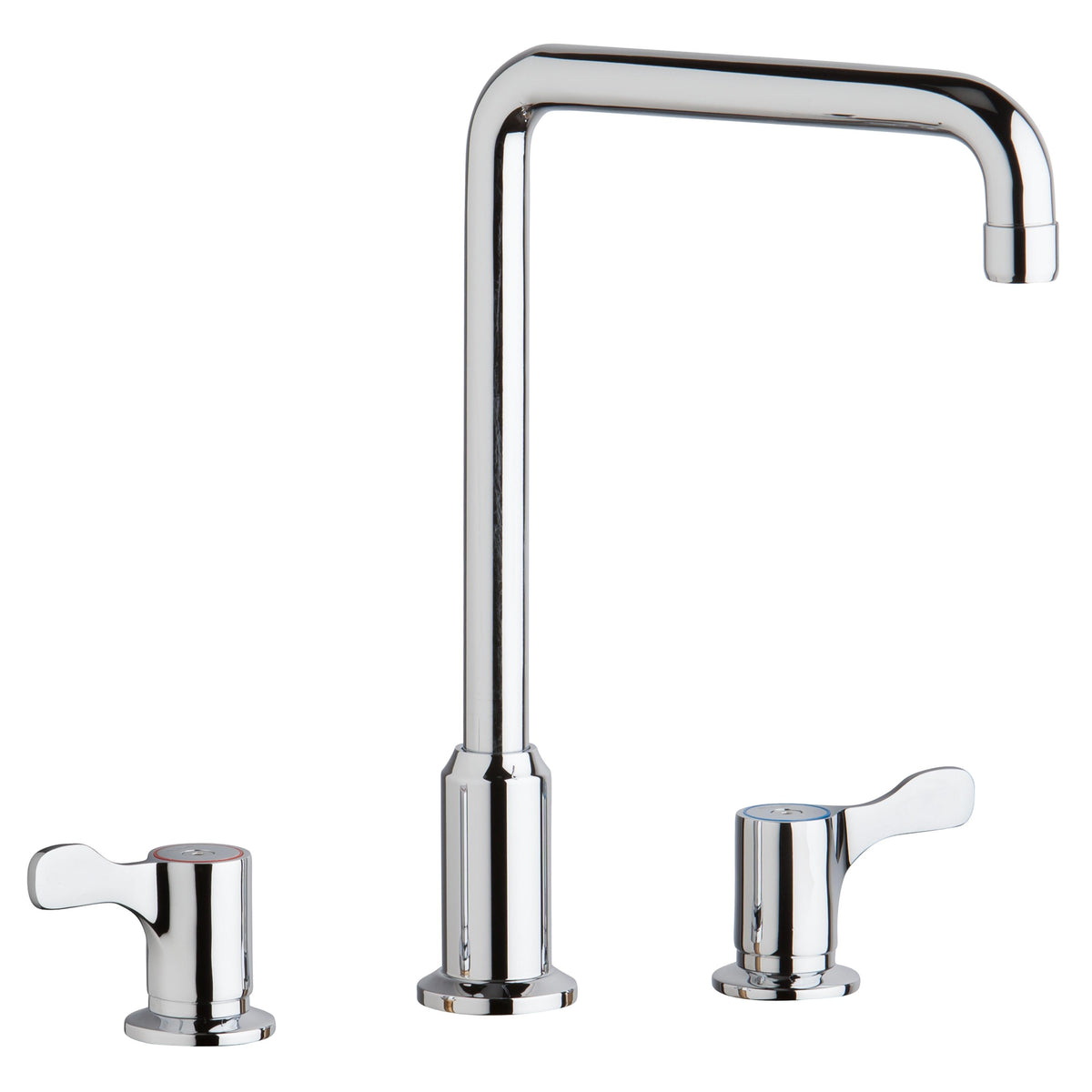 Elkay 8" Centerset Concealed Deck Mount Faucet with Arc Tube Spout and 2-5/8" Lever Handles + 8" Spout Reach Chrome
