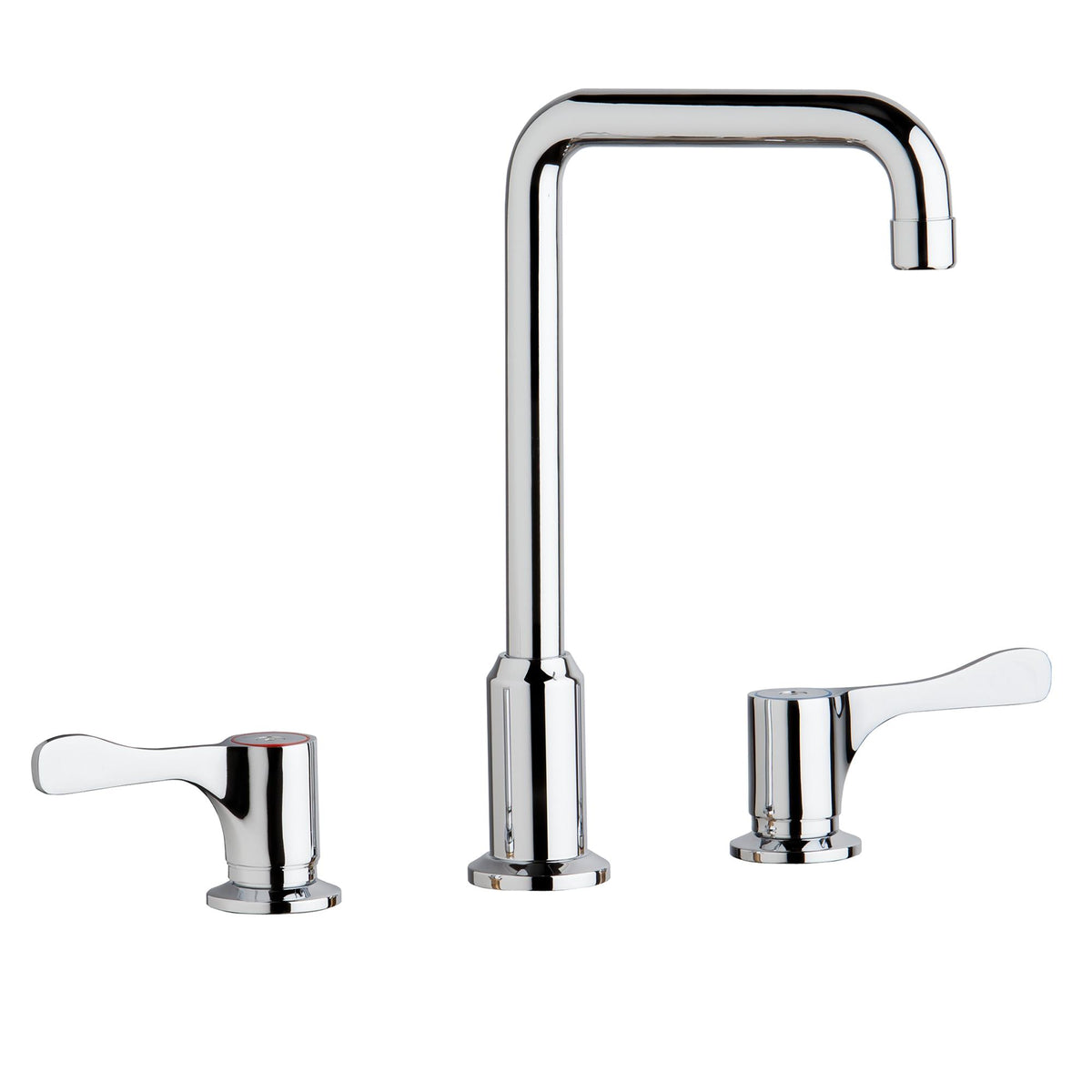 Elkay 8" Centerset Concealed Deck Mount Faucet with Arc Tube Spout+ 4" Lever Handles + 6" Spout Reach Chrome