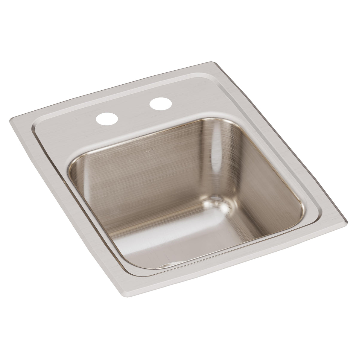 Elkay Lustertone Classic Stainless Steel 13" x 16" x 7-5/8" 2-Hole Single Bowl Drop-in Sink