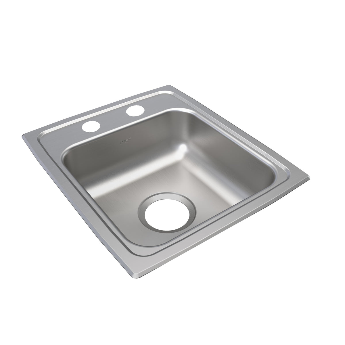 Elkay Lustertone Classic Stainless Steel 13" x 16" x 4-1/2" 2-Hole Single Bowl Drop-in ADA Sink