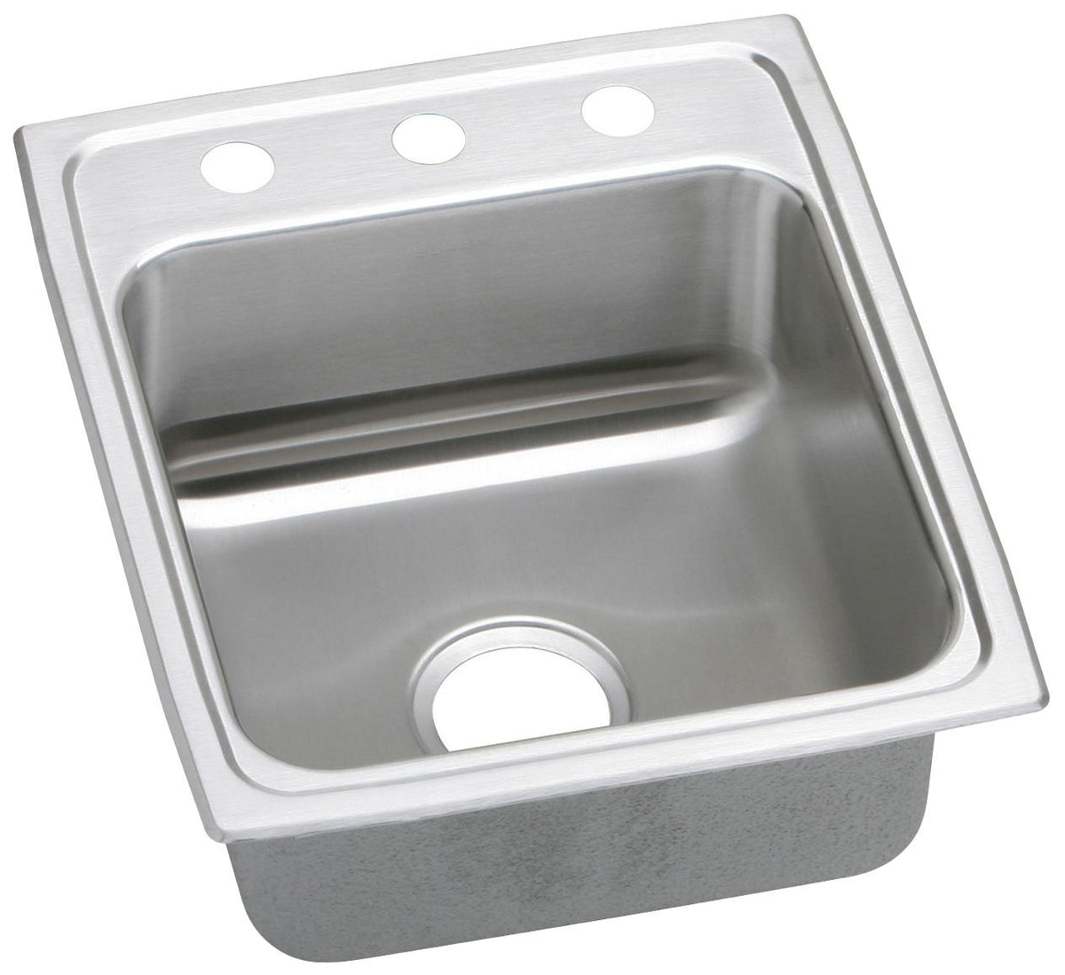 Elkay Lustertone Classic Stainless Steel 17" x 20" x 5-1/2" 1-Hole Single Bowl Drop-in ADA Sink with Quick-clip
