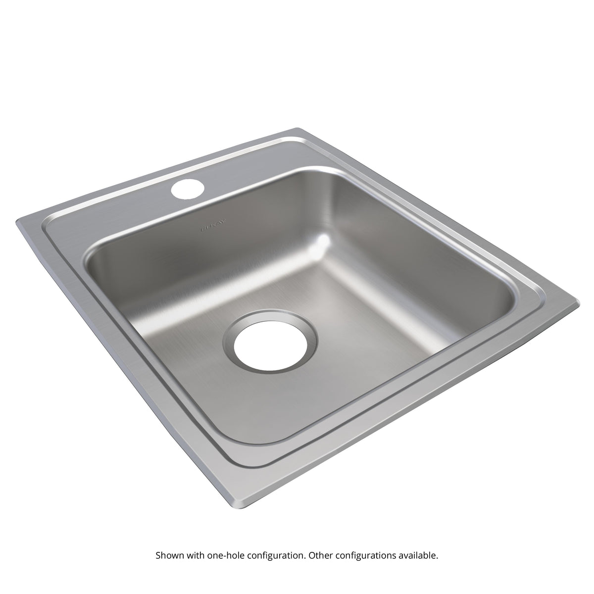 Elkay Lustertone Classic Stainless Steel 17" x 20" x 6-1/2" 1-Hole Single Bowl Drop-in ADA Sink