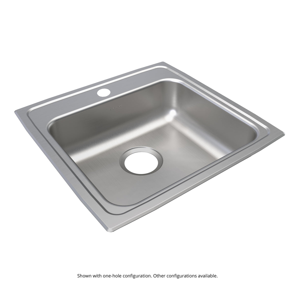 Elkay Lustertone Classic Stainless Steel 19-1/2" x 19" x 5-1/2" OS4-Hole Single Bowl Drop-in ADA Sink