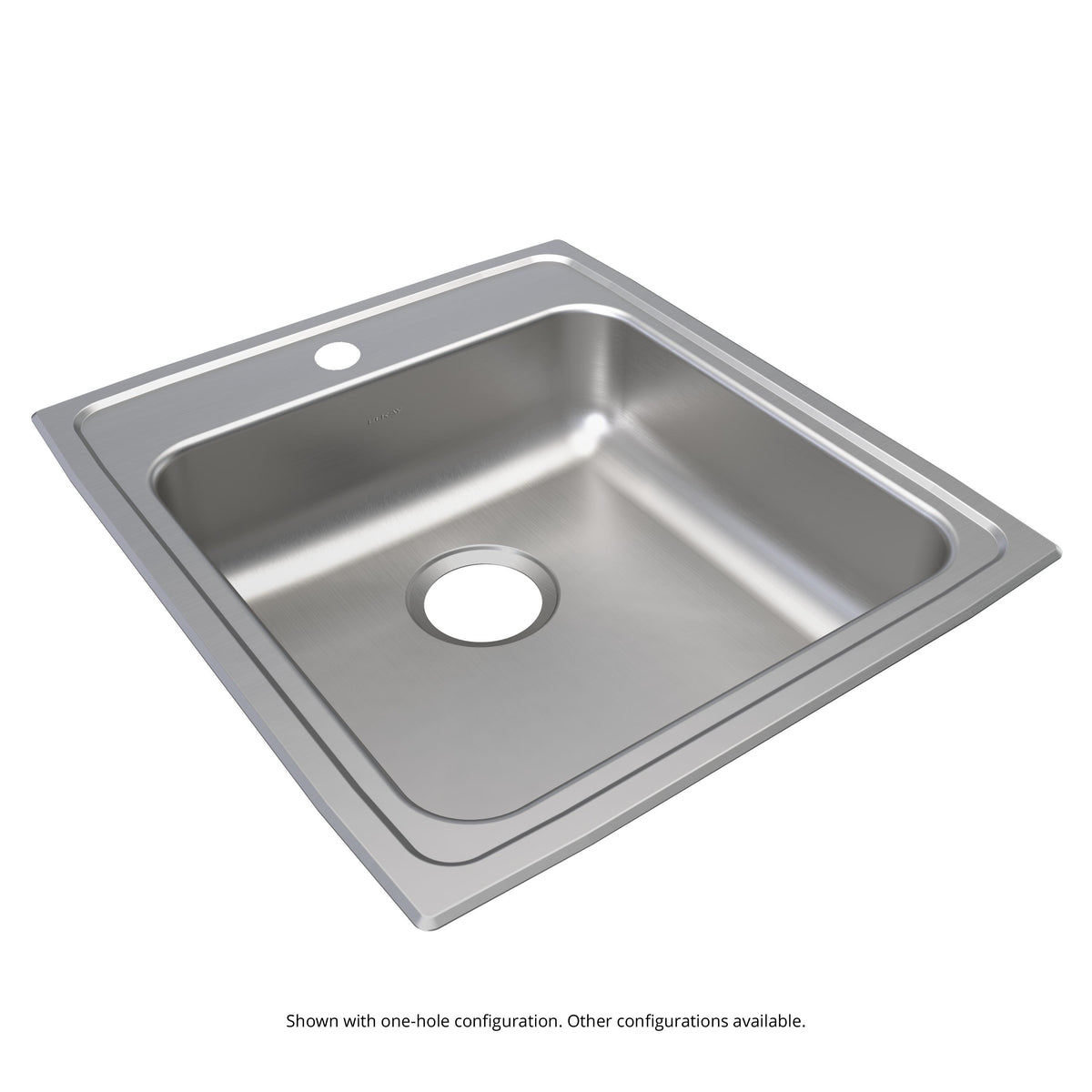 Elkay Lustertone Classic Stainless Steel 19-1/2" x 22" x 5-1/2" 1-Hole Single Bowl Drop-in ADA Sink