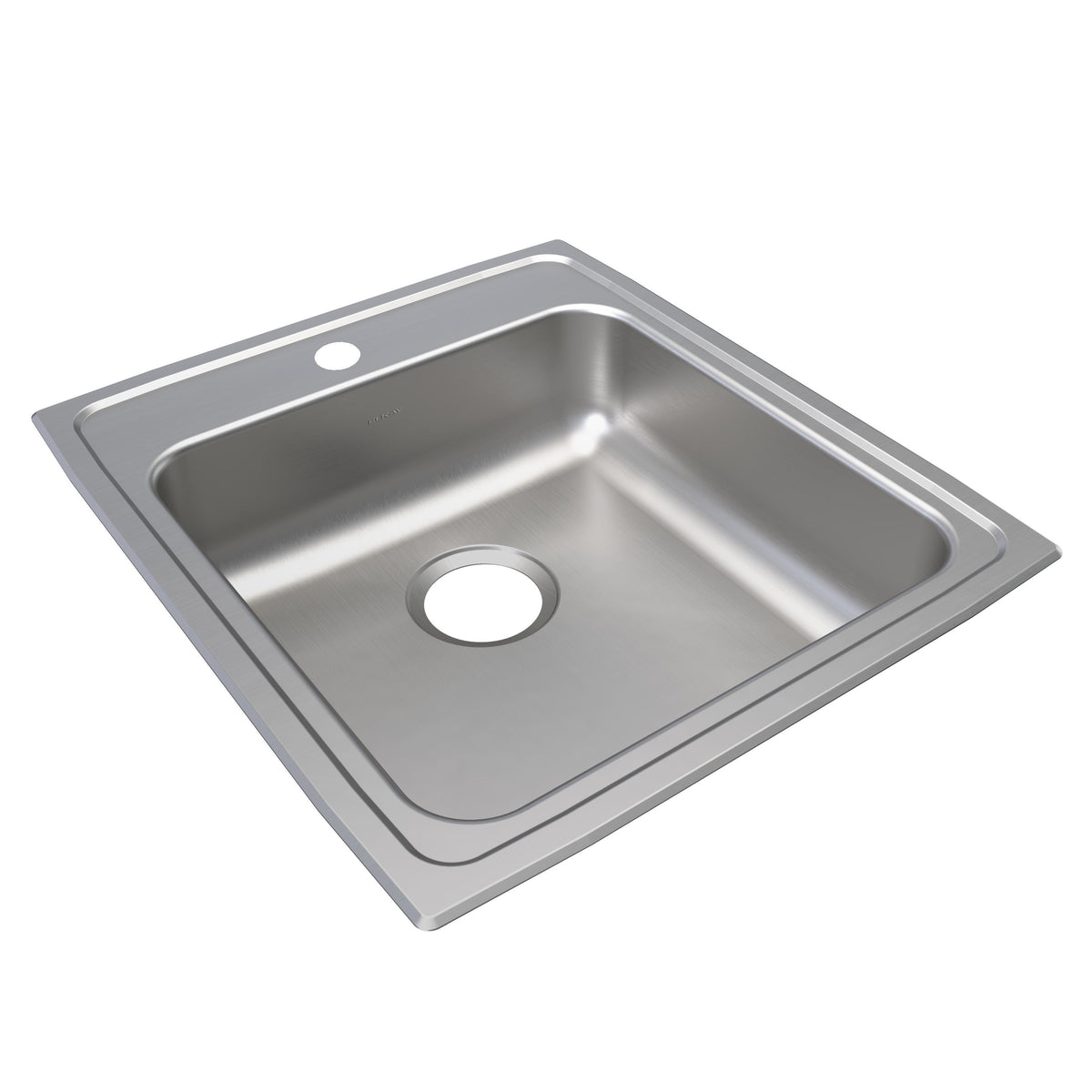 Elkay Lustertone Classic Stainless Steel 19-1/2" x 22" x 6-1/2" 1-Hole Single Bowl Drop-in ADA Sink