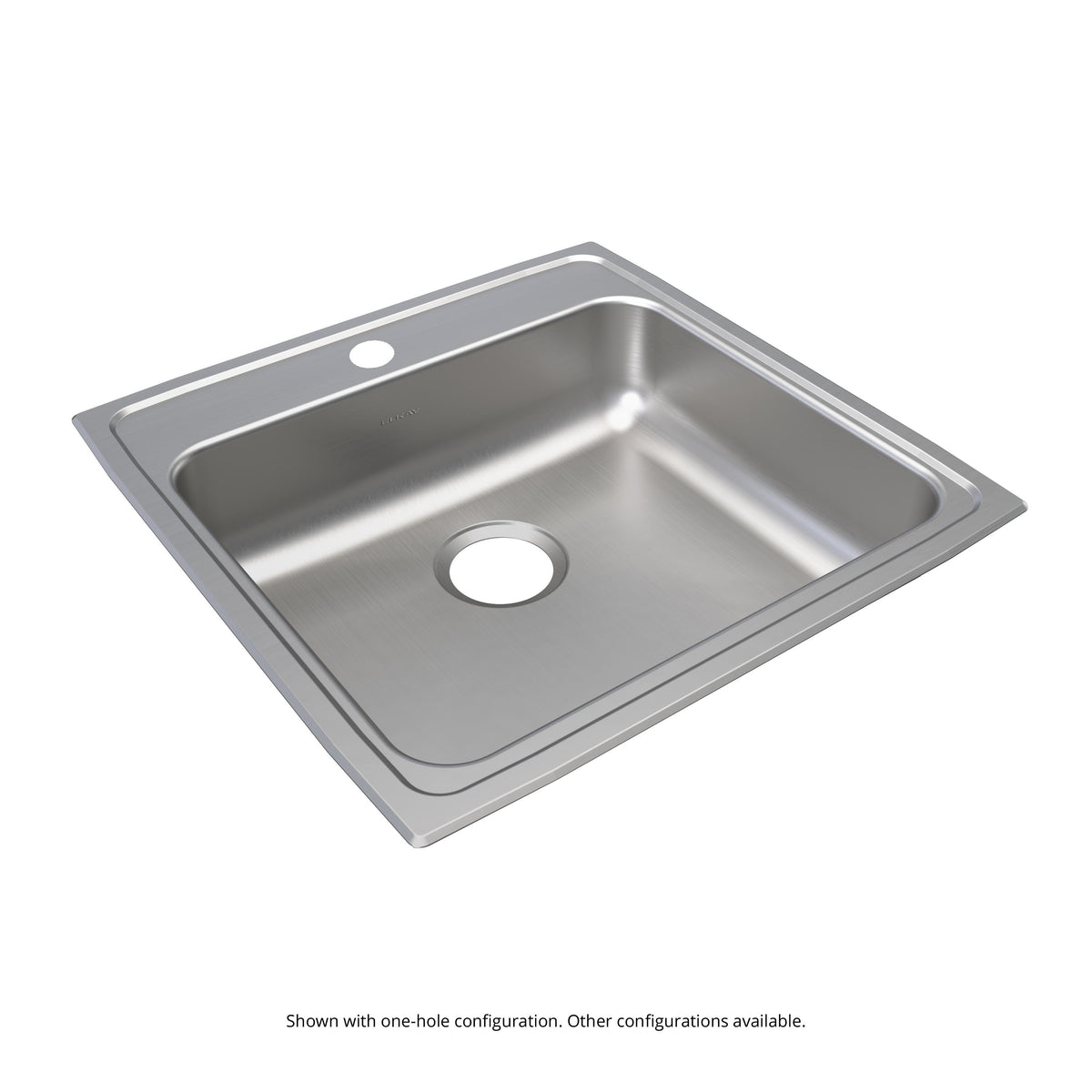 Elkay Lustertone Classic Stainless Steel 22" x 22" x 5-1/2" MR2-Hole Single Bowl Drop-in ADA Sink