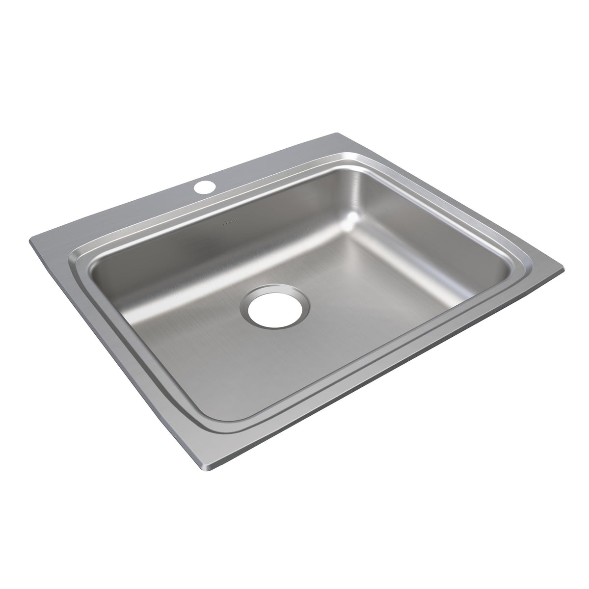 Elkay Lustertone Classic Stainless Steel 25" x 22" x 6" 1-Hole Single Bowl Drop-in ADA Sink