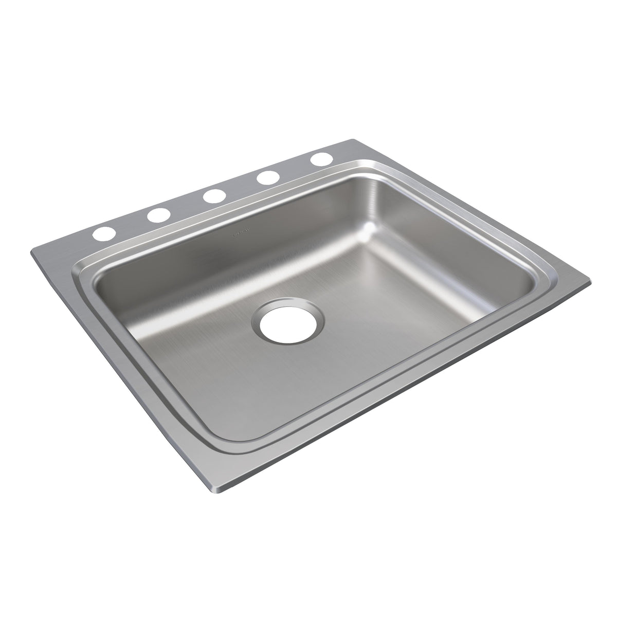 Elkay Lustertone Classic Stainless Steel 25" x 22" x 5-1/2" 5-Hole Single Bowl Drop-in ADA Sink