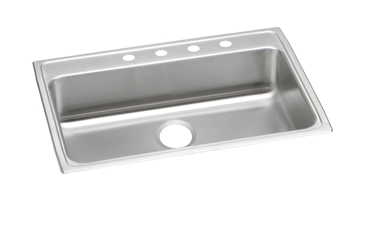 Elkay Lustertone Classic Stainless Steel 31" x 22" x 5" MR2-Hole Single Bowl Drop-in ADA Sink