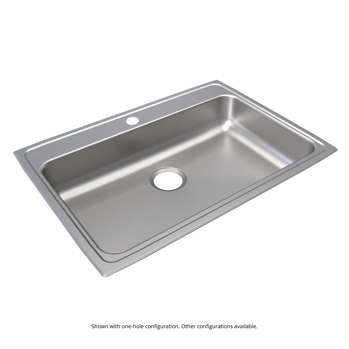 Elkay Lustertone Classic Stainless Steel 31" x 22" x 6" 4-Hole Single Bowl Drop-in ADA Sink