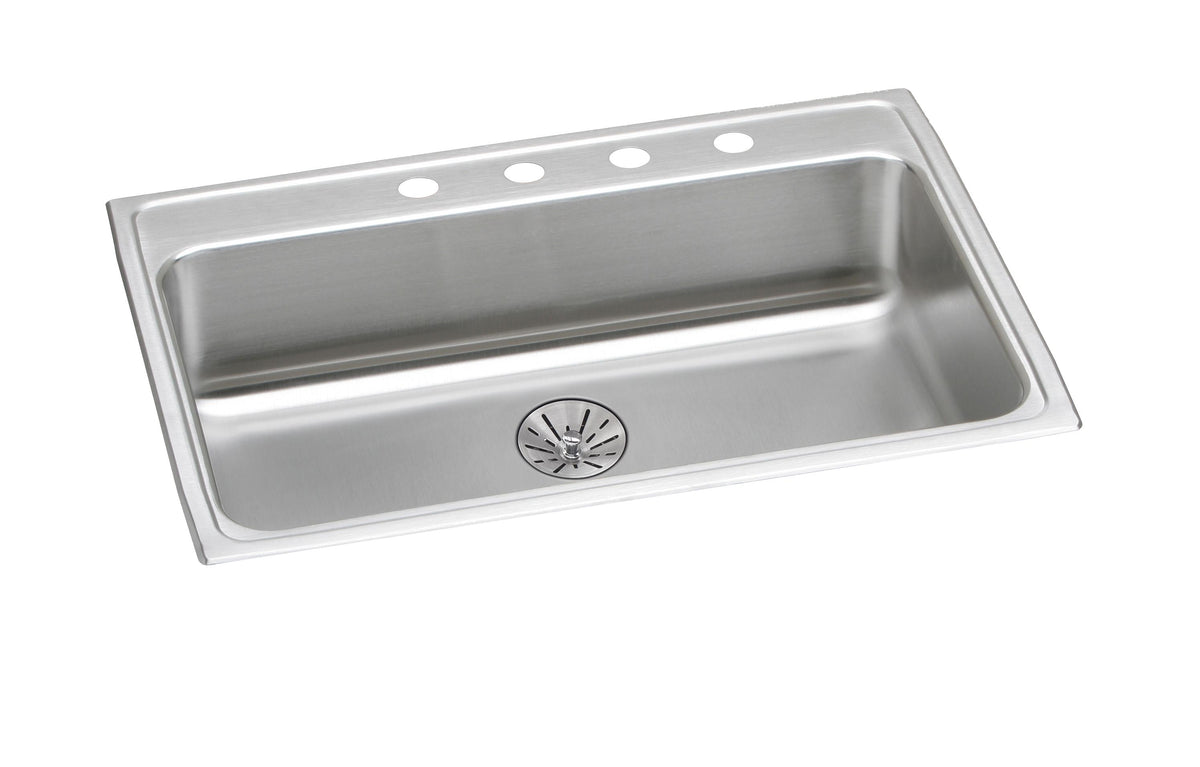 Elkay Lustertone Classic Stainless Steel 31" x 22" x 6-1/2" 3-Hole Single Bowl Drop-in ADA Sink with Perfect Drain®