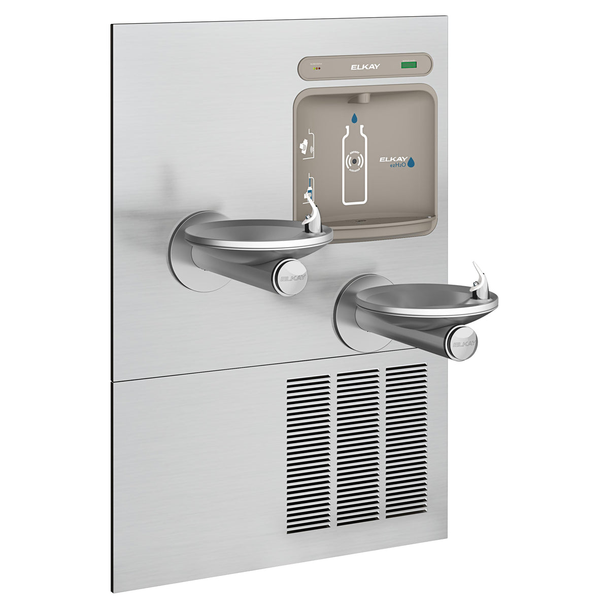 Elkay ezH2O Bottle Filling Station with Bi-Level Integral SwirlFlo® Fountain Filtered Refrigerated Stainless