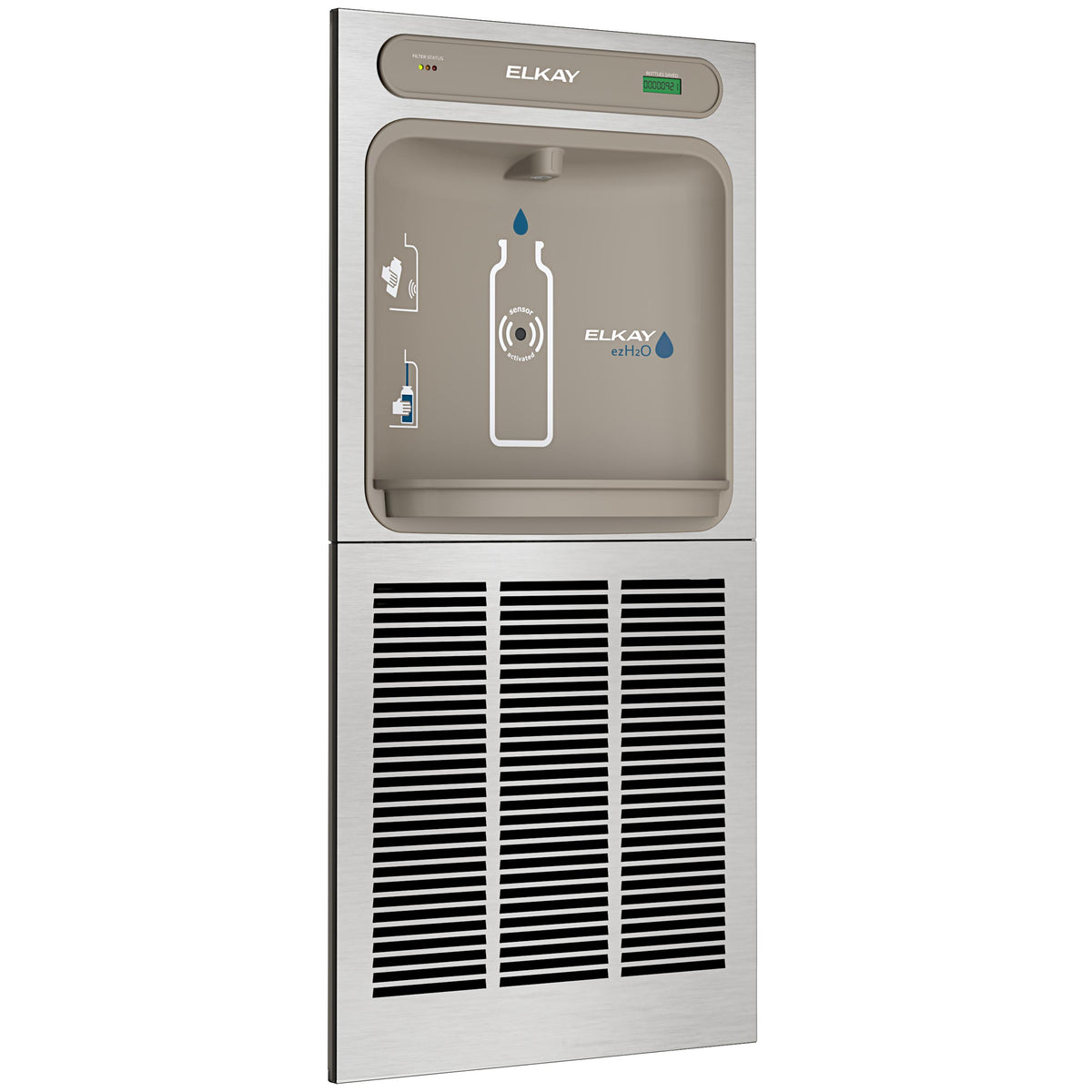 Elkay ezH2O In-Wall Bottle Filling Station Filtered Non-Refrigerated Stainless