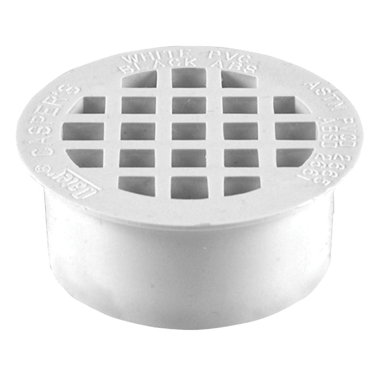 Oatey 43561 Snap-In Drain, 2 in Nominal, Solvent Weld Connection, PVC, White