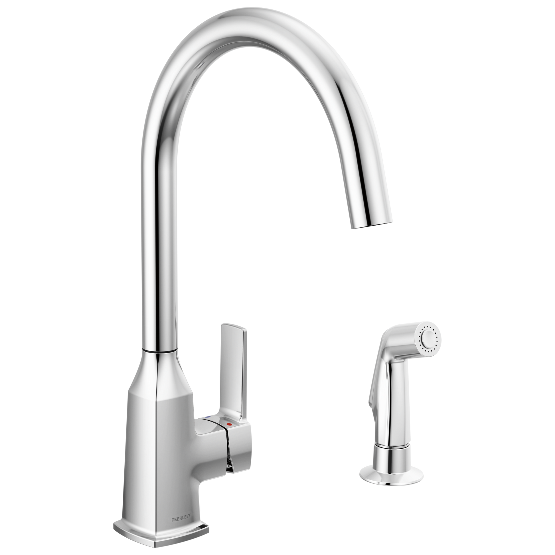 Peerless Ezra P1971LF Single-Handle Kitchen Faucet with Spray - Chrome
