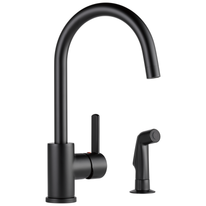 Single-Handle Kitchen Faucet with Spray