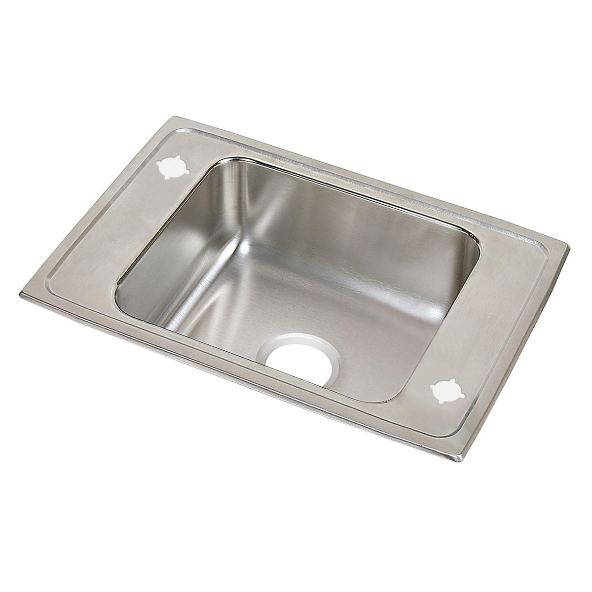 Elkay Celebrity Stainless Steel 25" x 17" x 7-1/8" 2-Hole Single Bowl Drop-in Classroom Sink