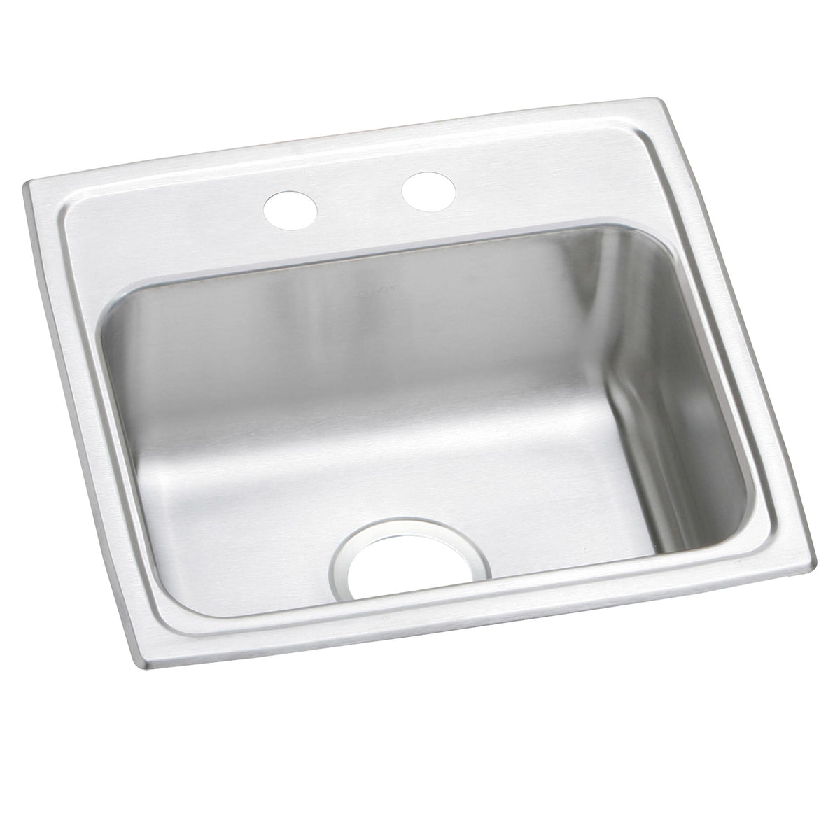 Elkay Celebrity Stainless Steel 19" x 18" x 7-1/8" 2-Hole Single Bowl Drop-in Sink
