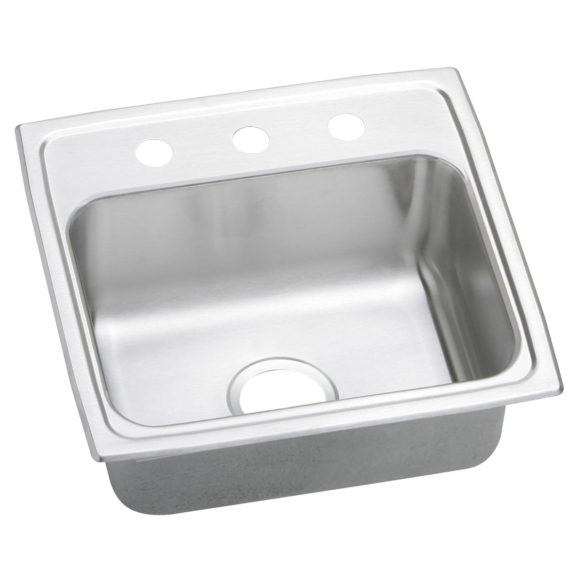 Elkay Celebrity Stainless Steel 19" x 18" x 7-1/8" 3-Hole Single Bowl Drop-in Sink