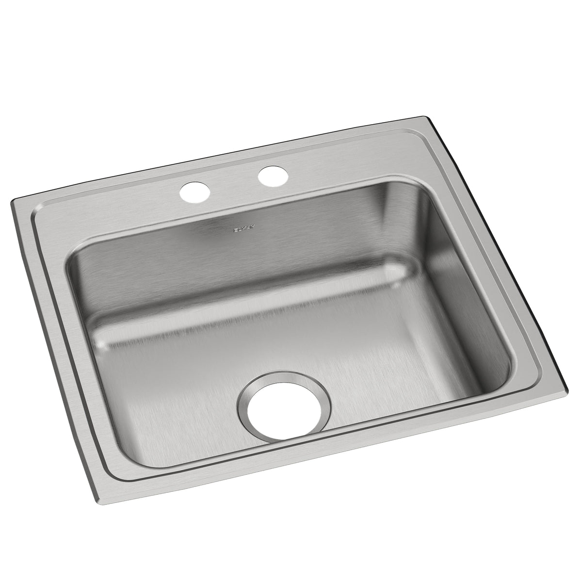 Elkay Celebrity Stainless Steel 22" x 19-1/2" x 7-1/8" 2-Hole Single Bowl Drop-in Sink