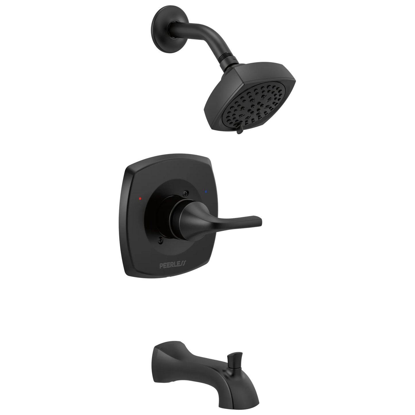 Peerless Parkwood PTT14435 Tub Shower Trim Kit - Matte Black