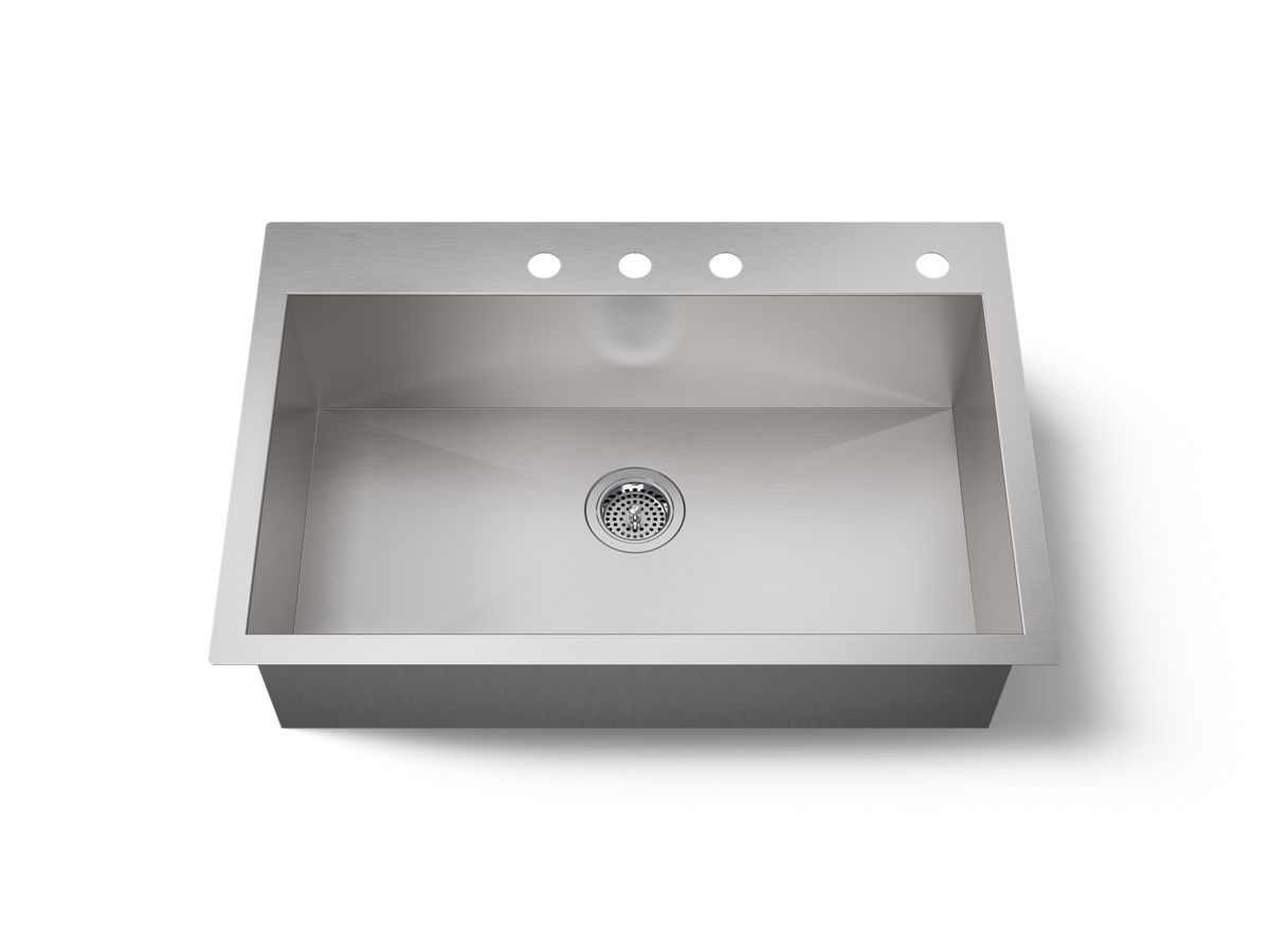 KOHLER K-RH20912 Lyric 32" Undermount Single-bowl Kitchen Sink - angled product view