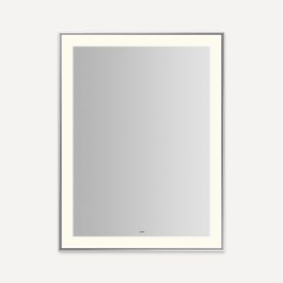 Robern Sculpt Lighted Mirror, 31” x 41” x 2-1/4", Slim Museum Frame, Perimeter Light Pattern, Warm White (3000K), Dimmable, Defogger