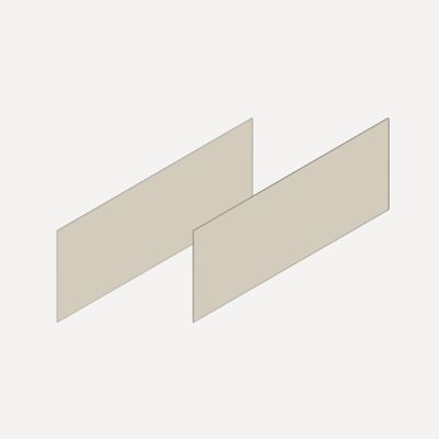 Robern Cartesian & Profiles Side Kit, 7-1/2" H x 21" D