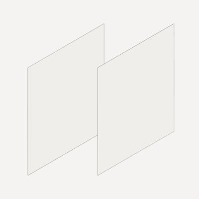 Robern Cartesian & Profiles Side Kit, 22-1/2" H x 21" D