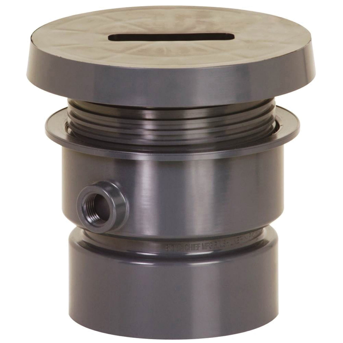 Sioux Chief 834-4PF FinishLine Adjustable Rough-In Floor Cleanout, Fits Pipe Size: 4 in, 3-1/2 in Plug, Brass/PVC