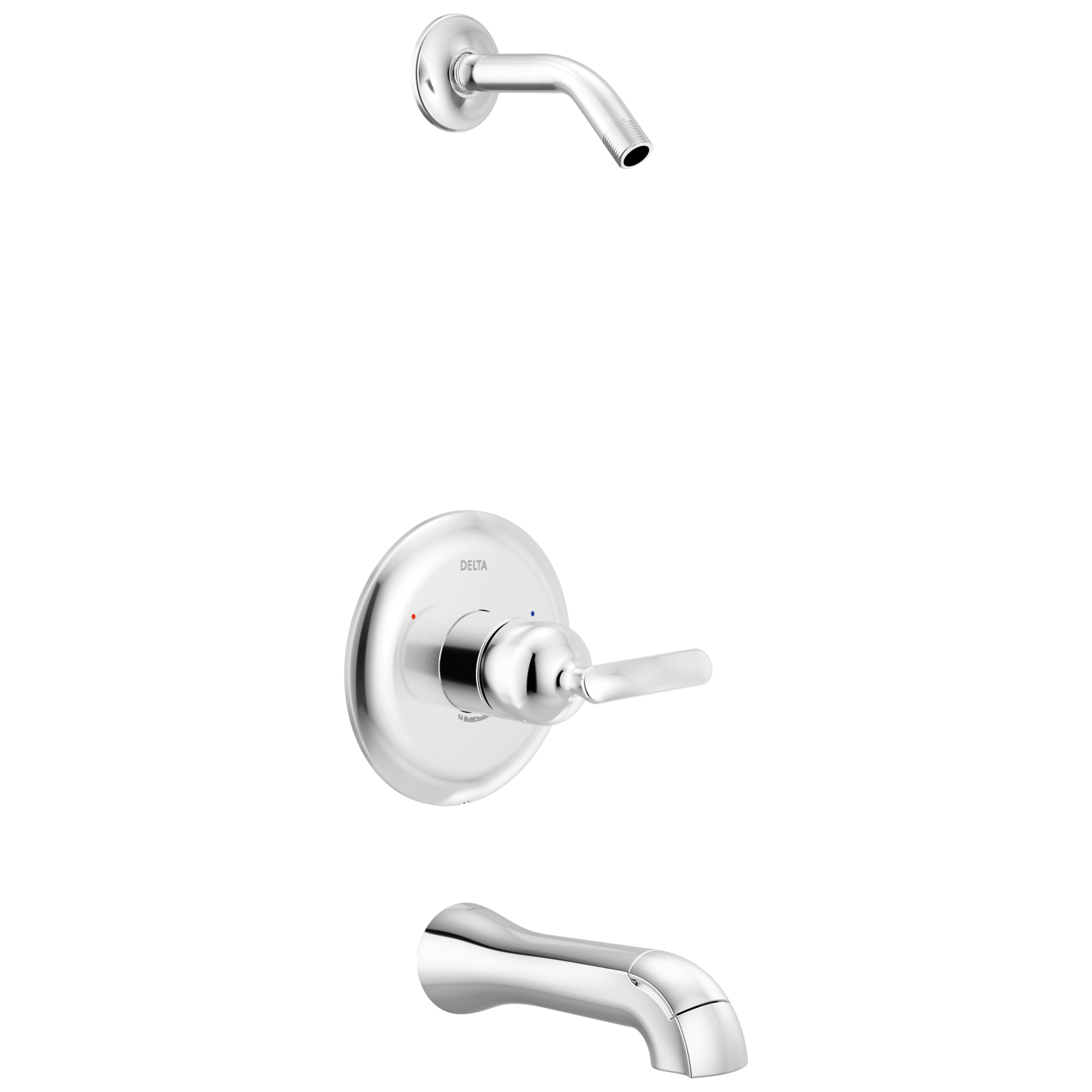 Delta Bonacci T14445 14 Series Tub Shower Trim - Less Head - Lumicoat Chrome