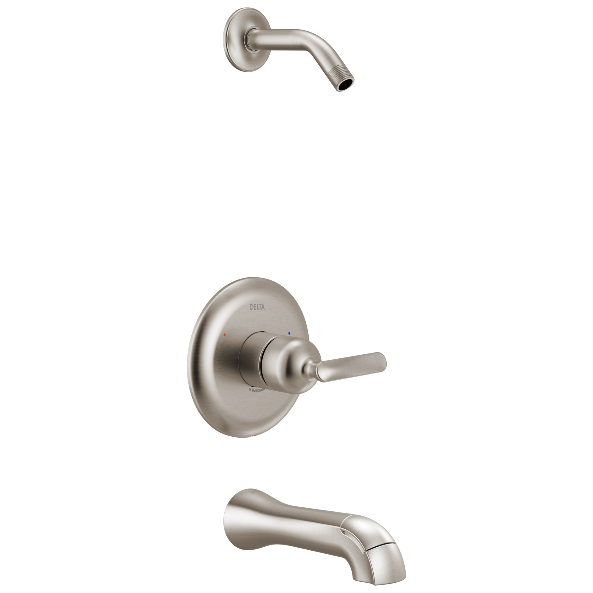 Delta Bonacci T14445 14 Series Tub Shower Trim - Less Head - Lumicoat Stainless