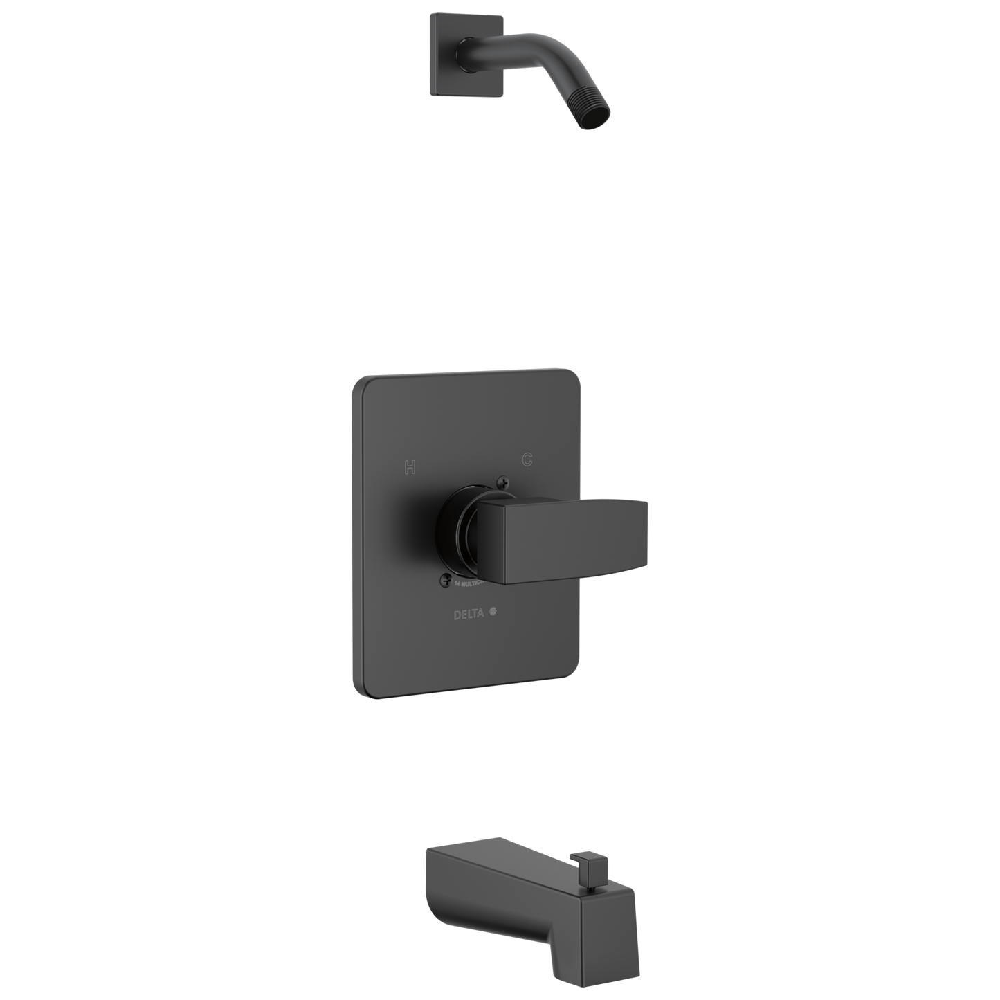 Delta Modern T14467 Monitor 14 Series Tub & Shower Trim - Less Head - Matte Black
