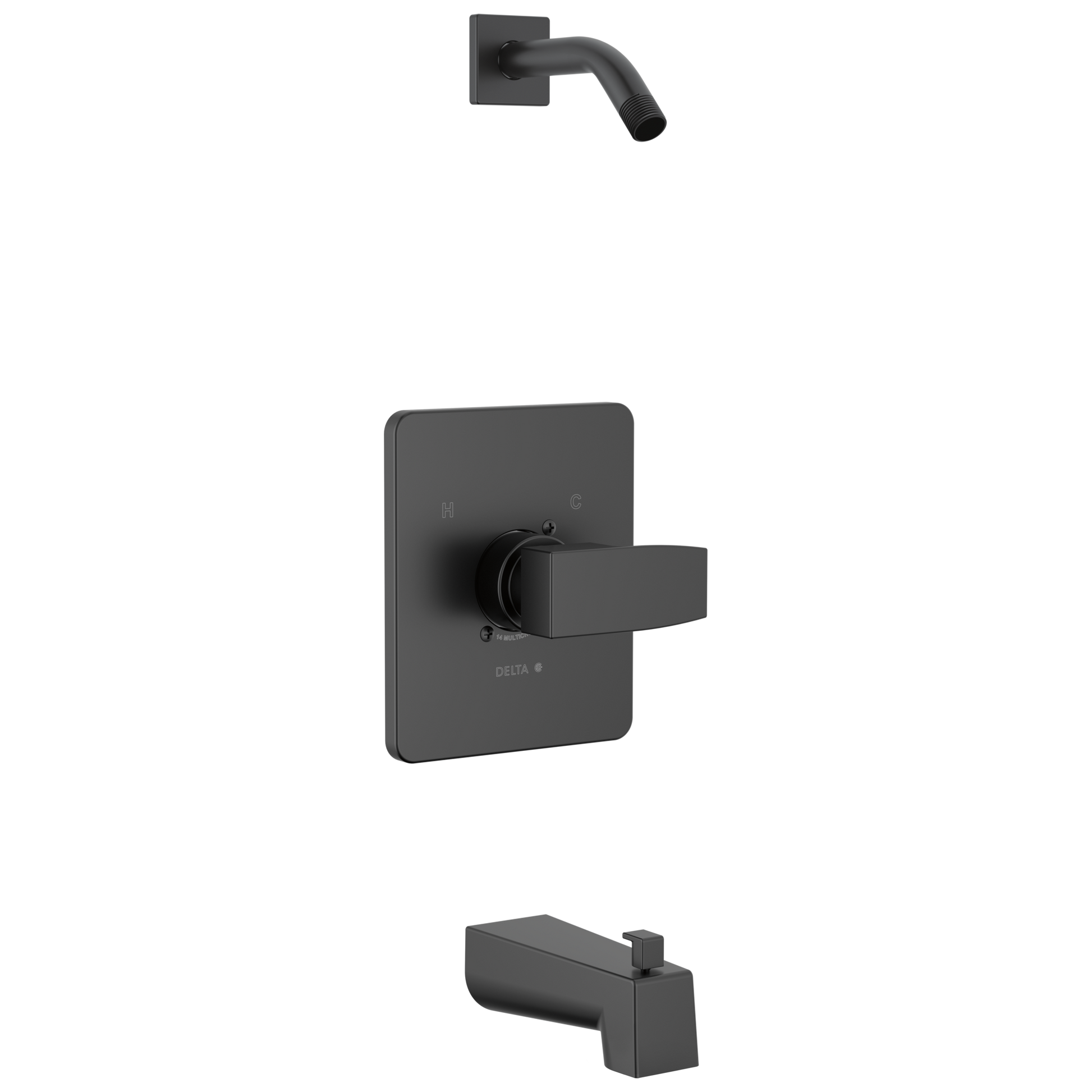 Delta Modern T14467 Monitor 14 Series Tub & Shower Trim - Less Head - Matte Black