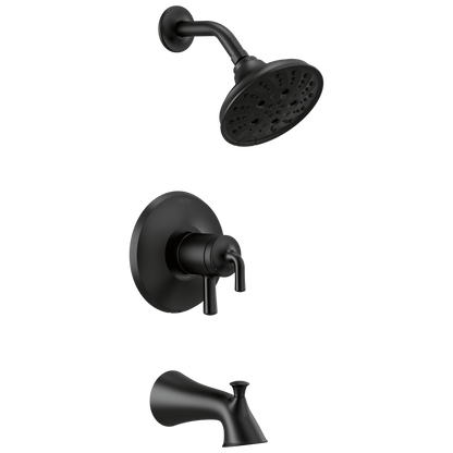 Delta Kayra T17433 Monitor 17 Series Tub and Shower Trim - Matte Black