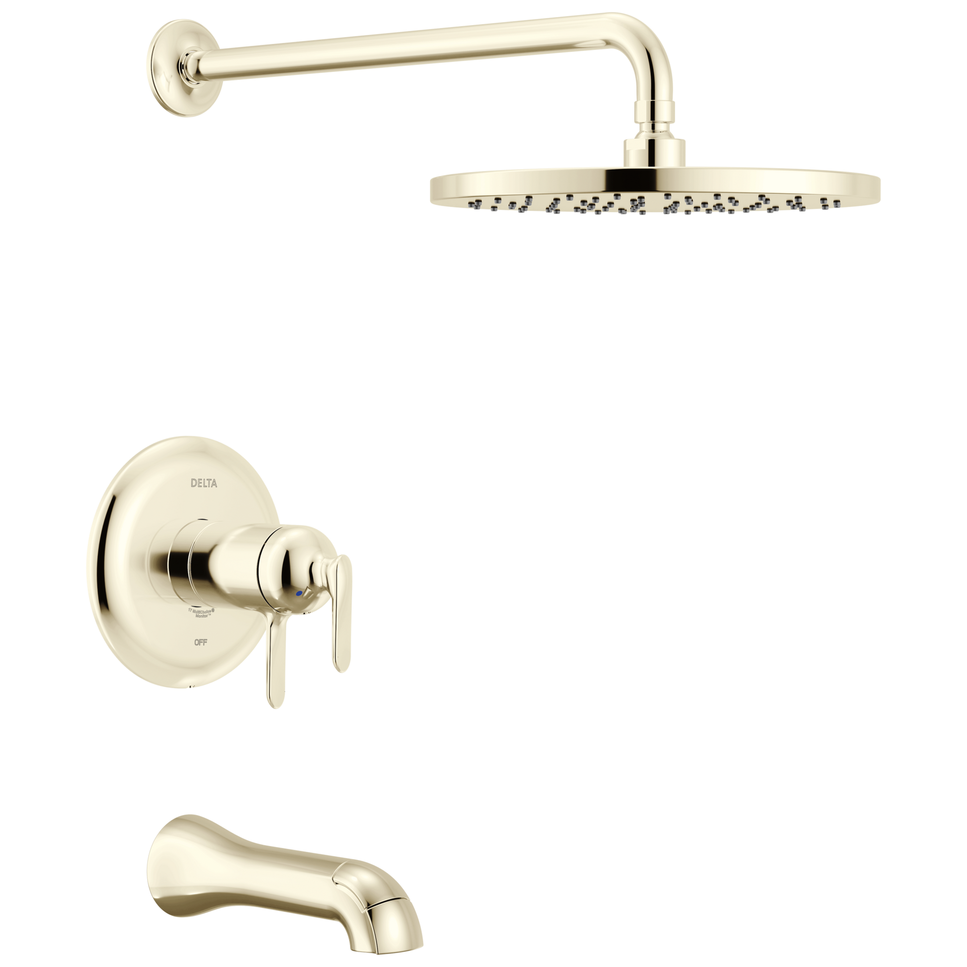 Delta Bonacci T17T445 17T Series Tub Shower Trim - Lumicoat Polished Nickel