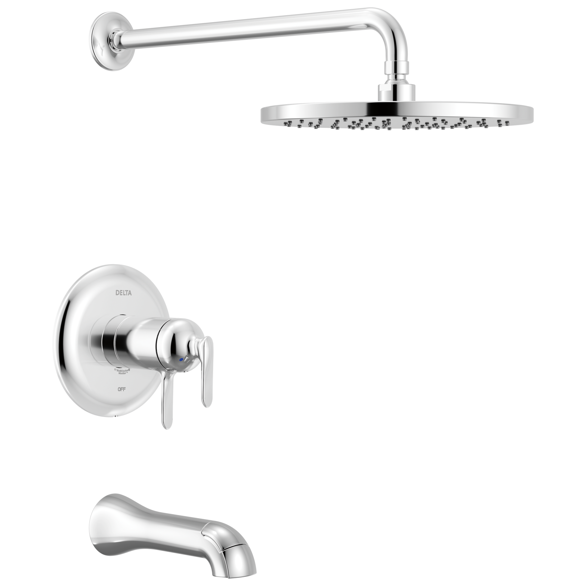 Delta Bonacci T17T445 17T Series Tub Shower Trim - Lumicoat Chrome