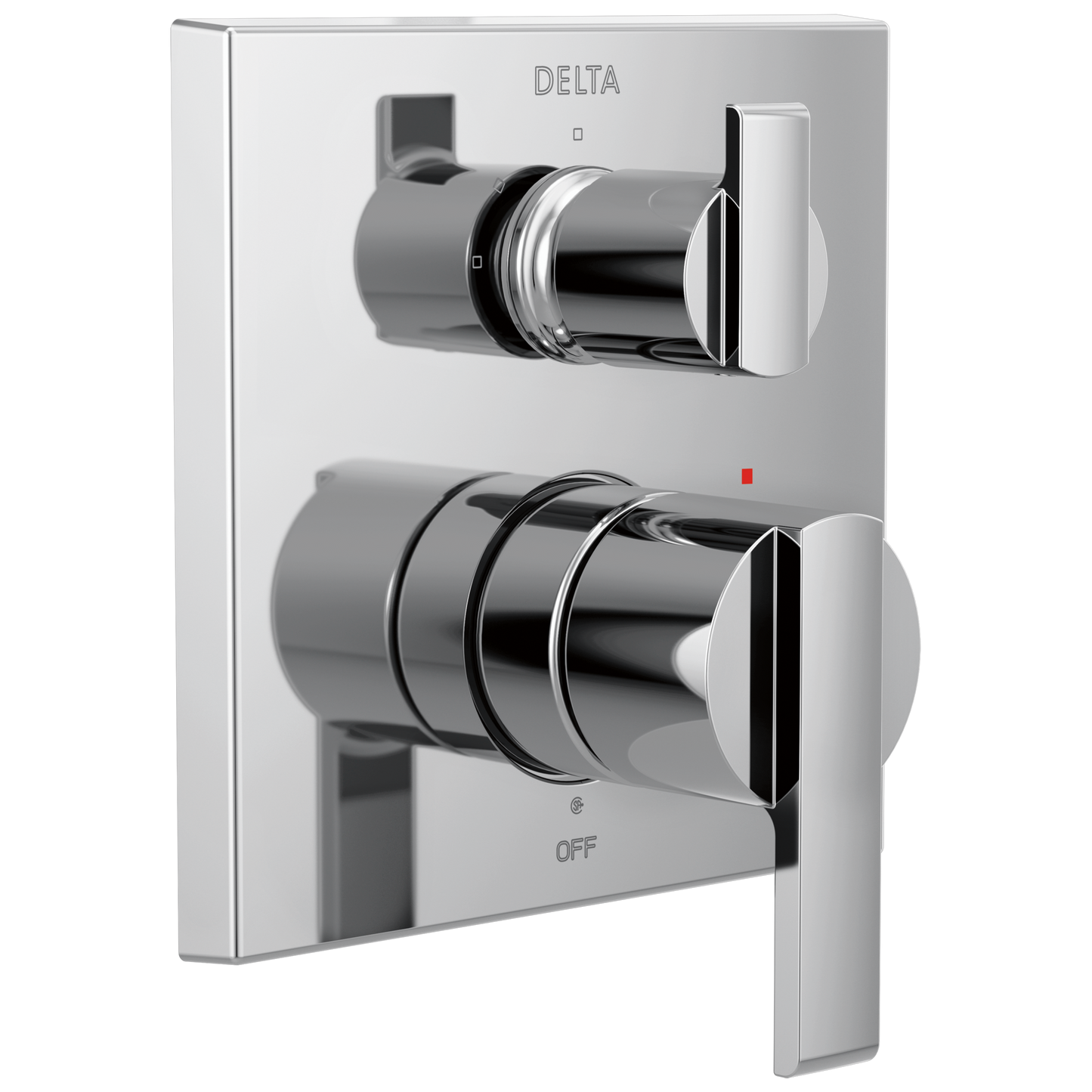 Angular Modern Monitor 14 Series Valve Trim with 3-Setting Integrated Diverter