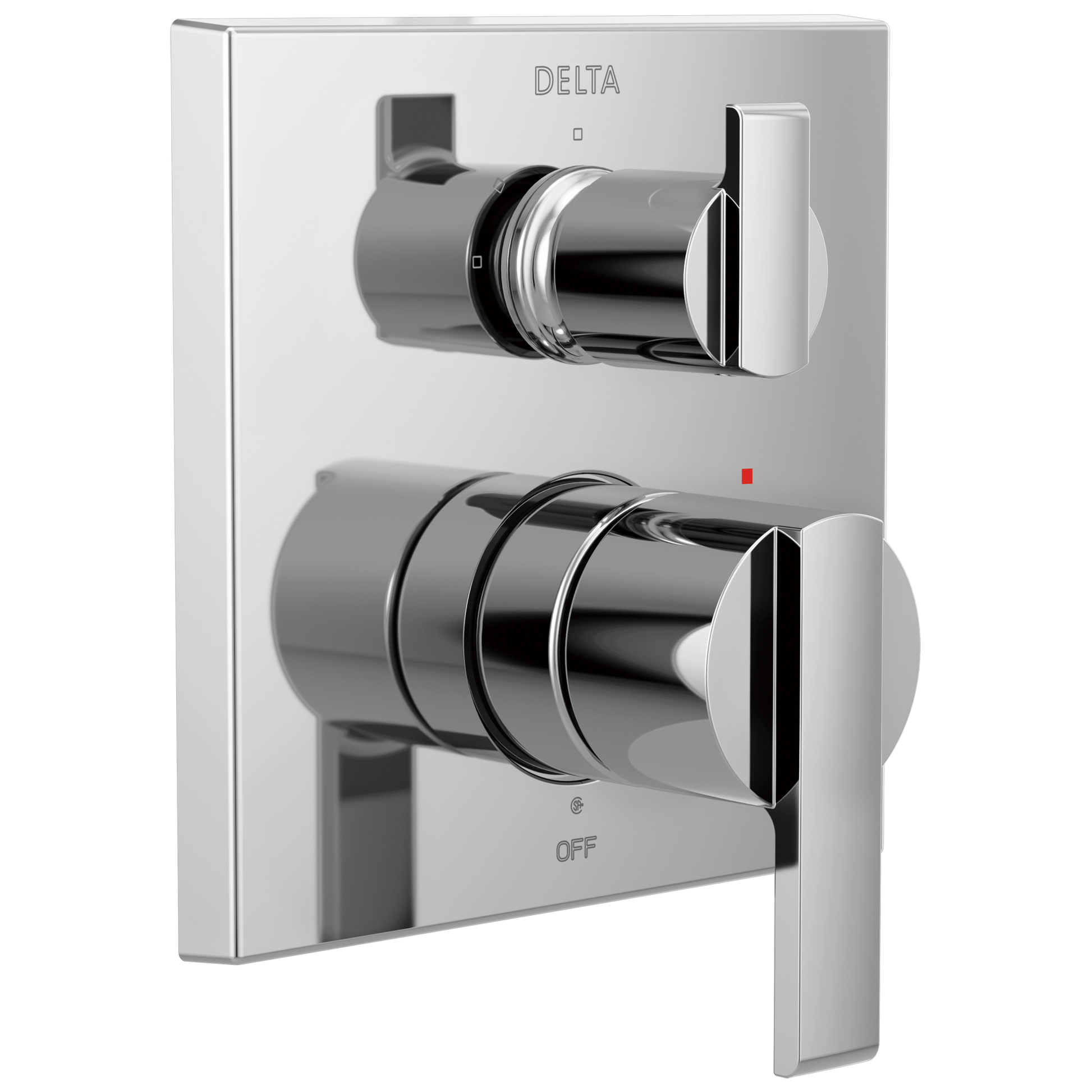 Angular Modern Monitor 14 Series Valve Trim with 3-Setting Integrated Diverter